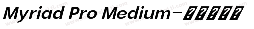 Myriad Pro Medium字体转换